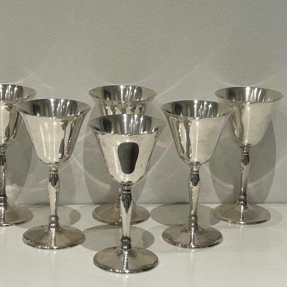 Vintage Sheffield Silver Co. Goblets